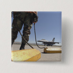 Badge Carré 5 Cm Chef d'équipage de l'US Air Force