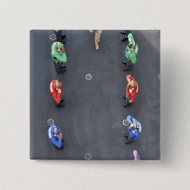 Badge Carré 5 Cm Chef des opérations navales (Devant)