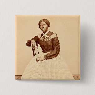 Badge Carré 5 Cm Chemin de fer abolitionniste Harriet Tubman