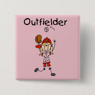 Badge Carré 5 Cm Chemises de baseball pour filles et cadeaux