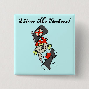 Badge Carré 5 Cm Chemises Shiver Me Timbers et Cadeaux
