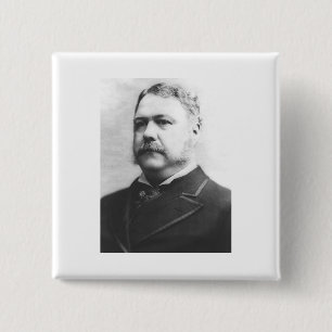 Badge Carré 5 Cm Chester A. Arthur 21