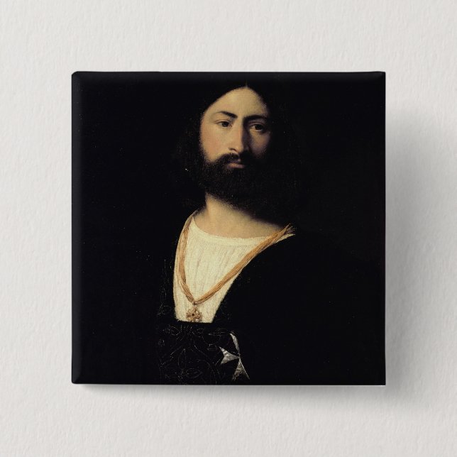 Badge Carré 5 Cm Chevalier de l'ordre de Malte (Devant)