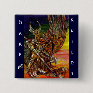 BADGE CARRÉ 5 CM CHEVALIER FONCÉ 2