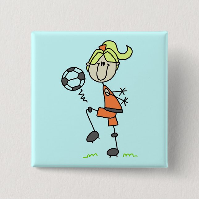 Badge Carré 5 Cm Chiffre T-shirts et cadeaux de bâton du football (Devant)