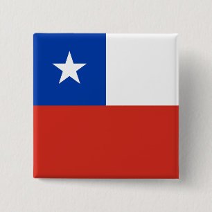 Badge Carré 5 Cm Chile (Chilean) Flag