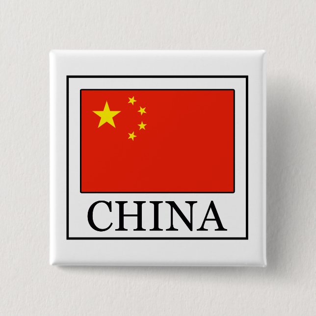 Badge Carré 5 Cm Chine (Devant)