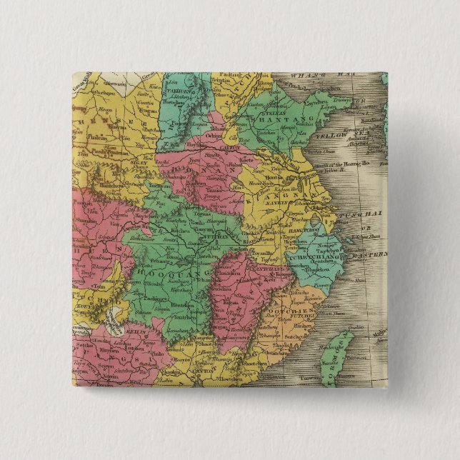 Badge Carré 5 Cm Chine 14 (Devant)