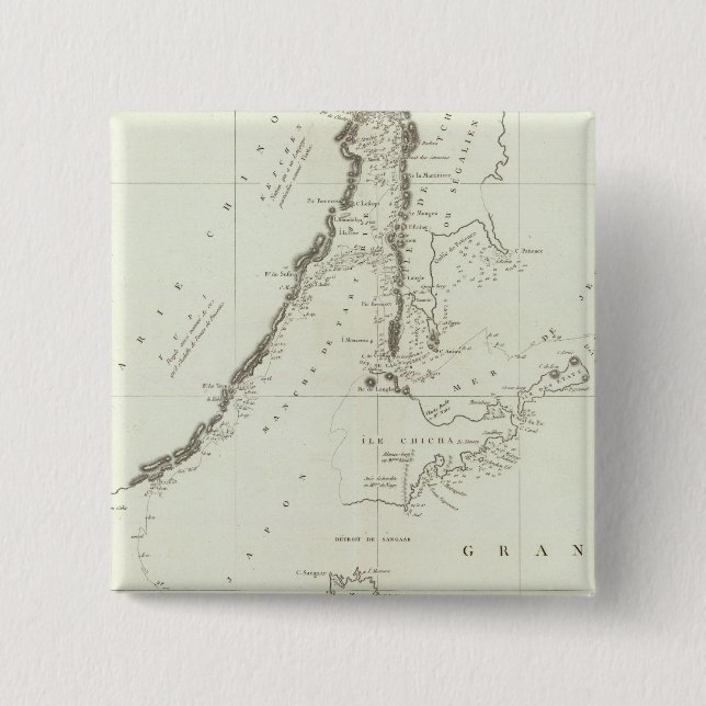 Badge Carré 5 Cm Chine 4 (Devant)