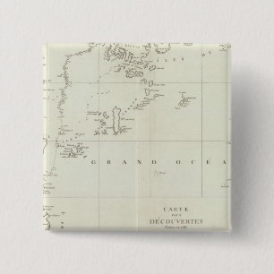 Badge Carré 5 Cm Chine et Asie