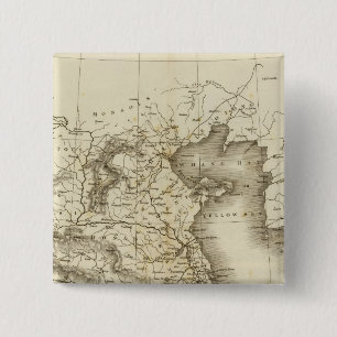 Badge Carré 5 Cm Chine, Japon