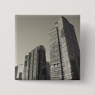 Badge Carré 5 Cm Chine, Pékin, district de Chaoyang. Fortune Plaza