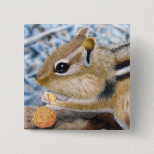 Badge Carré 5 Cm Chipmunk
