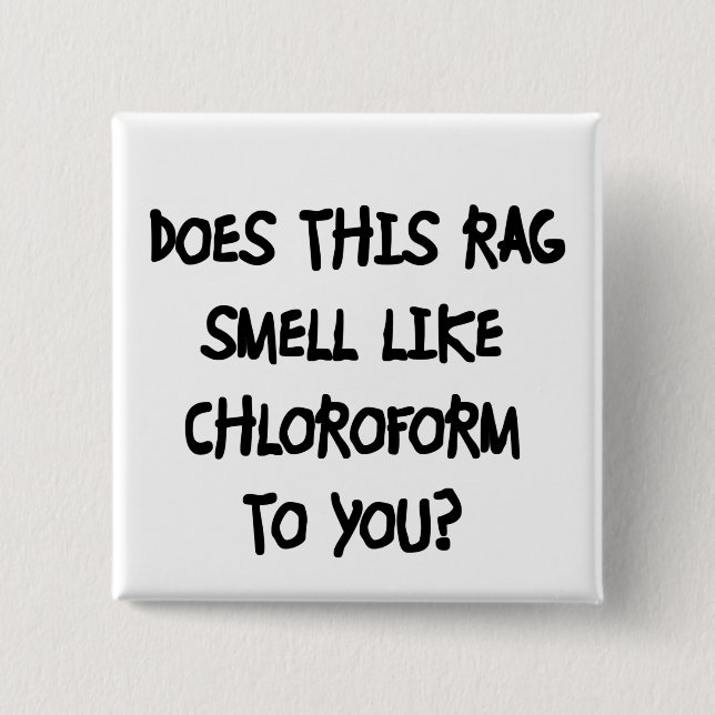 Badge Carré 5 Cm Chloroforme (Devant)