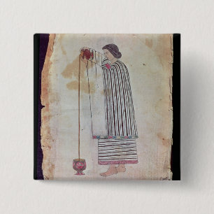 Badge Carré 5 Cm Chocolat de préparation indien mexicain, du codex