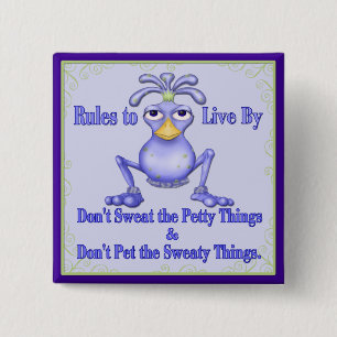 Badge Carré 5 Cm Chou