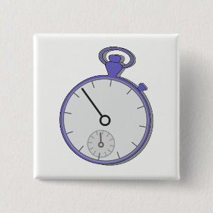 Badge Carré 5 Cm Chrono