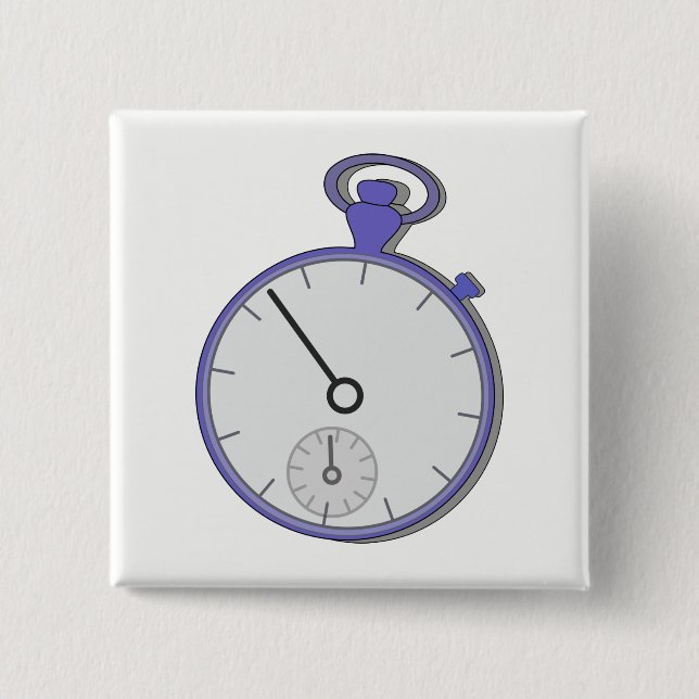 Badge Carré 5 Cm Chrono (Devant)