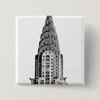 Badge Carré 5 Cm Chrysler construisant le dôme