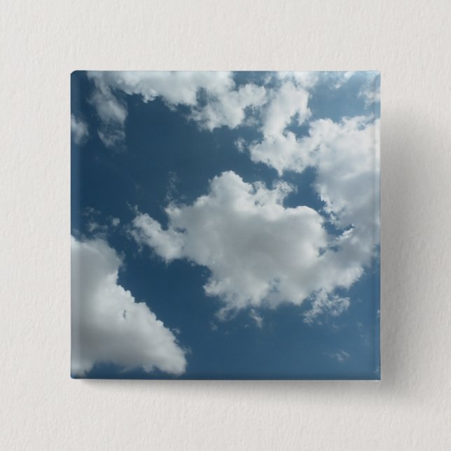 Badge Carré 5 Cm Ciel (Devant)