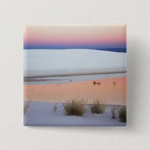 Badge Carré 5 Cm Ciel de la mer réfléchi dans un bassin d'eau de