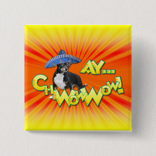 Badge Carré 5 Cm Cinco De Mayo - Ay ChWowWow ! - Chiwawa
