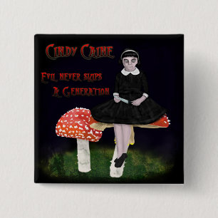 Badge Carré 5 Cm Cindy Caine