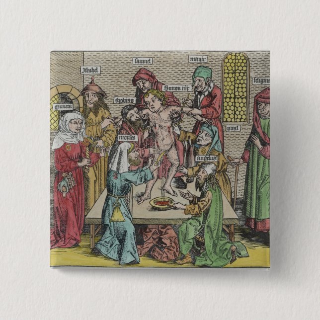 Badge Carré 5 Cm Circoncision (Devant)