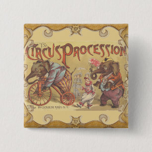 Badge Carré 5 Cm Cirque