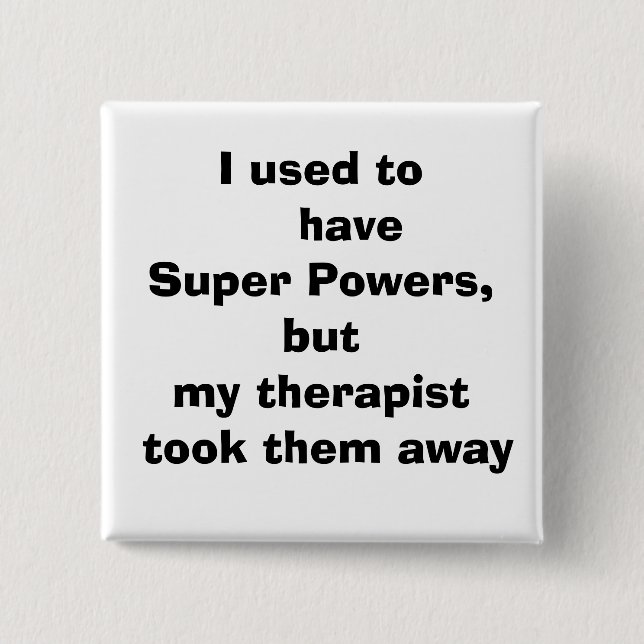 Badge Carré 5 Cm citation, (Devant)