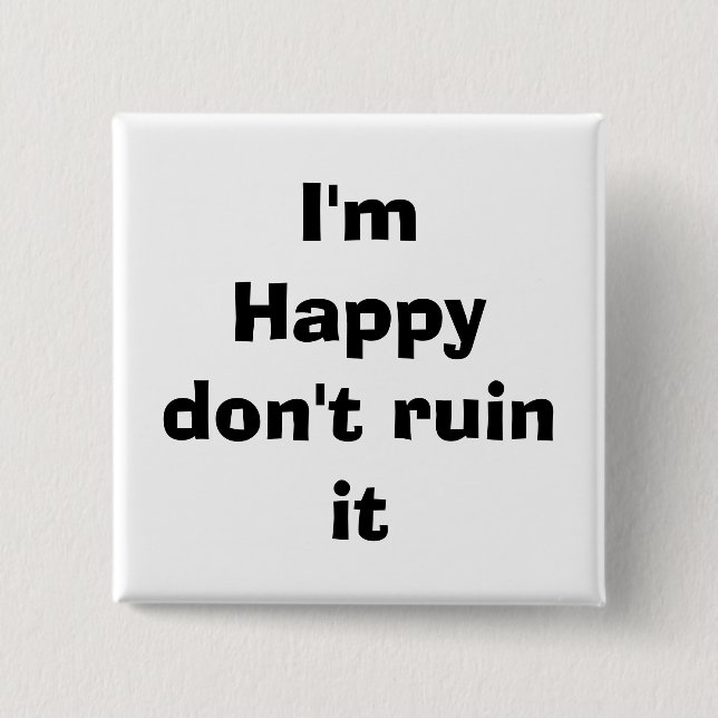 Badge Carré 5 Cm citation (Devant)