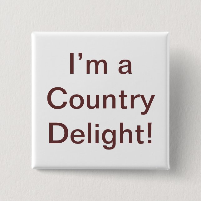 Badge Carré 5 Cm Citation de Country Delight (Devant)