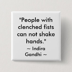 BADGE CARRÉ 5 CM CITATION DE PAIX