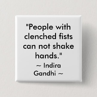 BADGE CARRÉ 5 CM CITATION DE PAIX