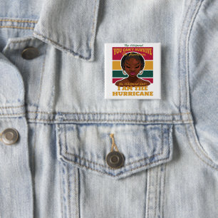 Badge Carré 5 Cm Citation du Mois de l'Histoire des Noirs, Ouragan 