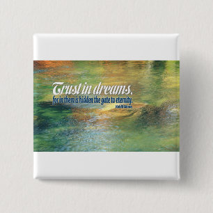 Badge Carré 5 Cm Citation inspirée -- Kahlil Gibran