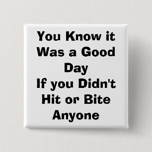 Badge Carré 5 Cm citation, parenting