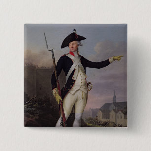 Badge Carré 5 Cm Citoyen Nau-Deville dans l'uniforme de garde