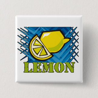 Badge Carré 5 Cm Citron épais