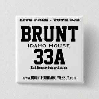 Badge Carré 5 Cm CJB - Bouton