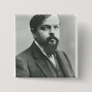 Badge Carré 5 Cm Claude Debussy