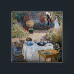 Badge Carré 5 Cm Claude Monet - Le déjeuner, panneau décoratif<br><div class="desc">Le déjeuner,  panneau décoratif / Le dejeuner,  panneau décoratif - Claude Monet,  1873</div>