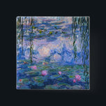 Badge Carré 5 Cm Claude Monet - Lys à eau, 1916<br><div class="desc">Claude Monet - Lys à eau,  1916</div>