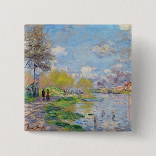 Badge Carré 5 Cm Claude Monet - Printemps de la Seine