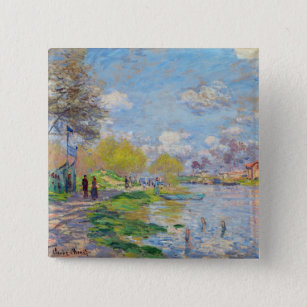 Badge Carré 5 Cm Claude Monet - Printemps de la Seine