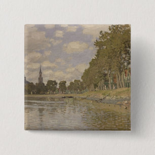 Badge Carré 5 Cm Claude Monet Zaandam 1871