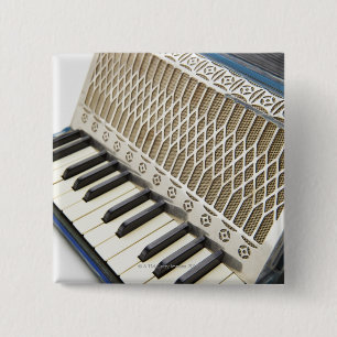 Badge Carré 5 Cm Clavier antique d'accordéon