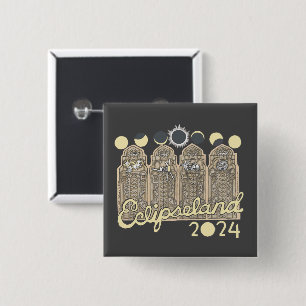 Badge Carré 5 Cm Cleveland Eclipseland