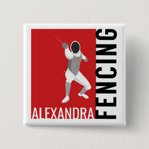 Badge Carré 5 Cm Clôture