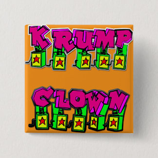 Badge Carré 5 Cm Clown de Krump
